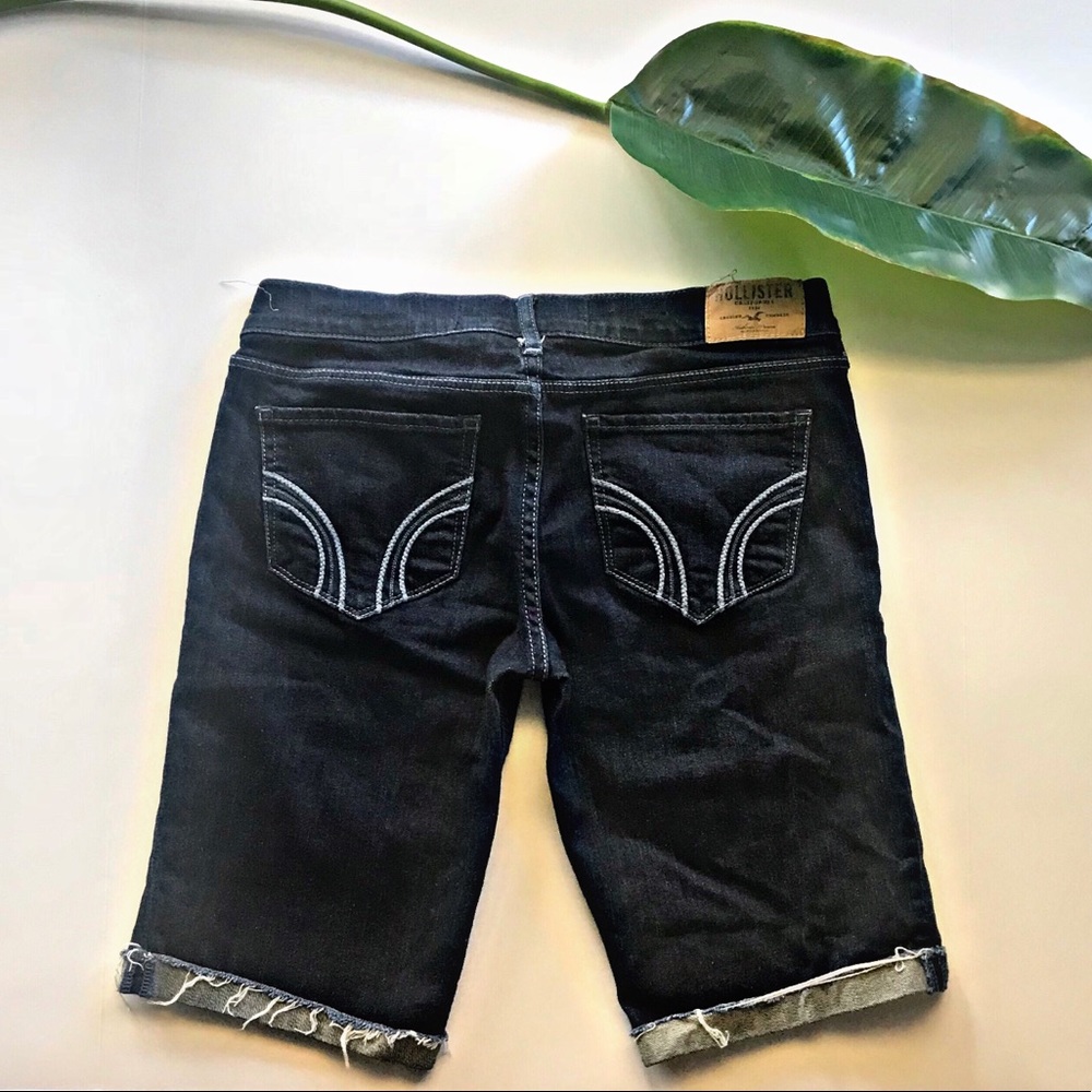 Hollister Dark Denim Cut Off Shorts